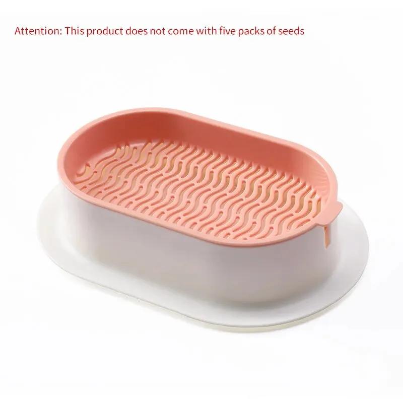 Nová miska na pěstování klíčků pro kočky pro domácí mazlíčky Hydroponická rostlina Klíčení kočičí trávy Trávení Startovací miska Skleník