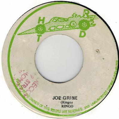 7inch Record JOHNNY RINGO  Joe Grine NONE Hot Rod 1980 Jamaica Reggae Ska  Dub Used
