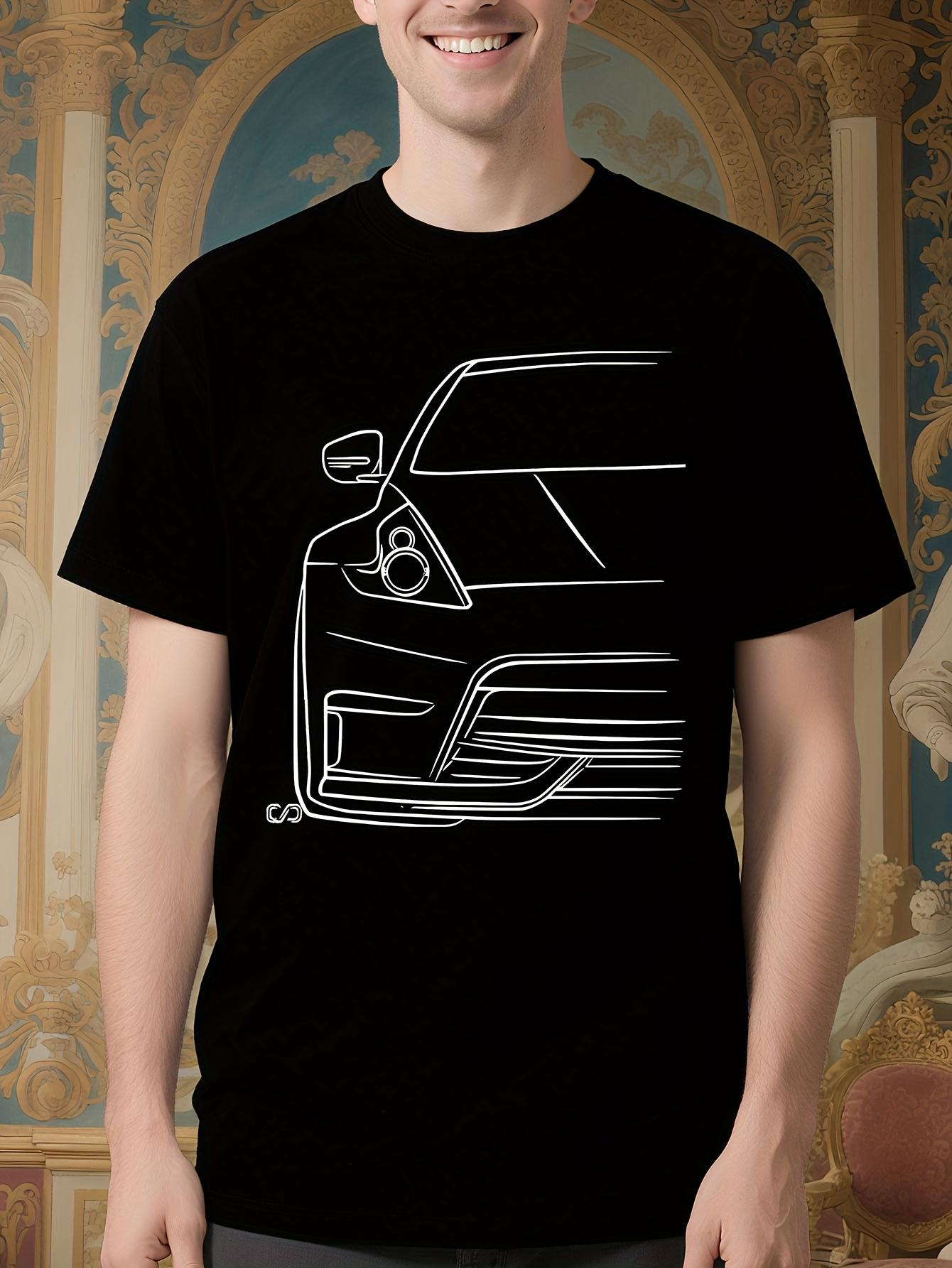 Heavyweight 100% Cotton Tshirt - Automotive Graphic Tee XXL