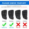 for Chevy GMC Key Fob Cover with Keychain, for Silverado 1500 GMC Sierra 1500 2500HD 3500HD Buick Envision, Soft TPU Key Shell Case Remote Smart Key