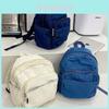 Trendy Korean Denim Backpack For Kids Stylish Washable Retro Design For School Use