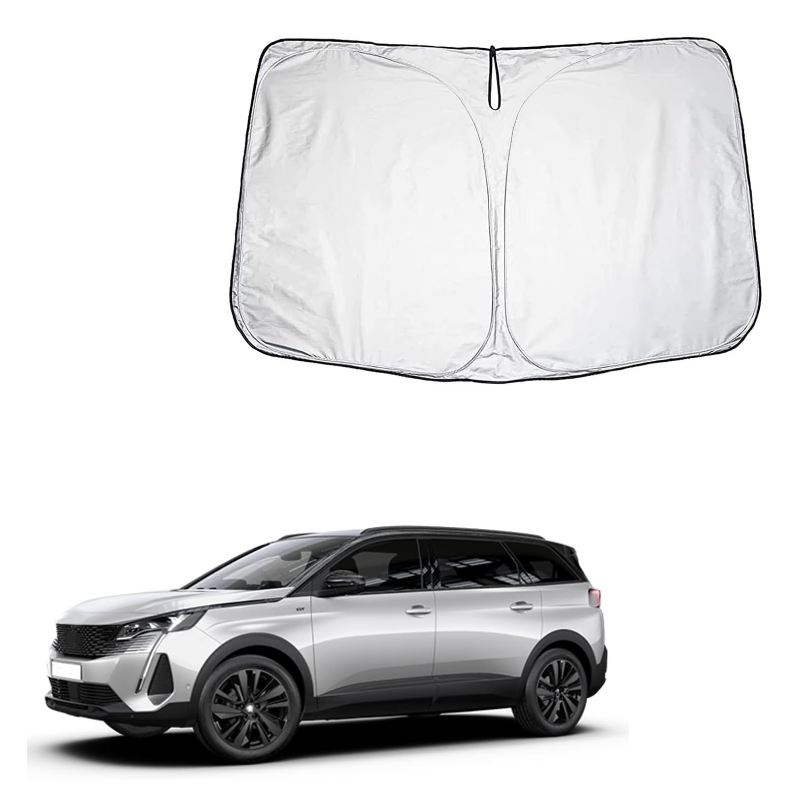 

Car Sunshade for Front Window Peugeot 5008/3008/508SW/308SW/2008/208/308/Rifter/508/Rifter Long. Thickened, Compact Storage with Storage Bag.