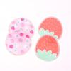 10 Pcs Makeup Remover Pads Washable Double-Layer Strawberry Print Cleaning Cotton Reusable Facial Make Up Removal Pads Tool