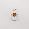 Citrine Gemstone 925 Sterling Silver Necklace Partywear Pendant 1.2" Handmade Gift For Her PP-68-11