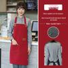 Waterproof & Oil-Proof Stain-Resistant Canvas Apron for Kitchens - Customizable Printing Available