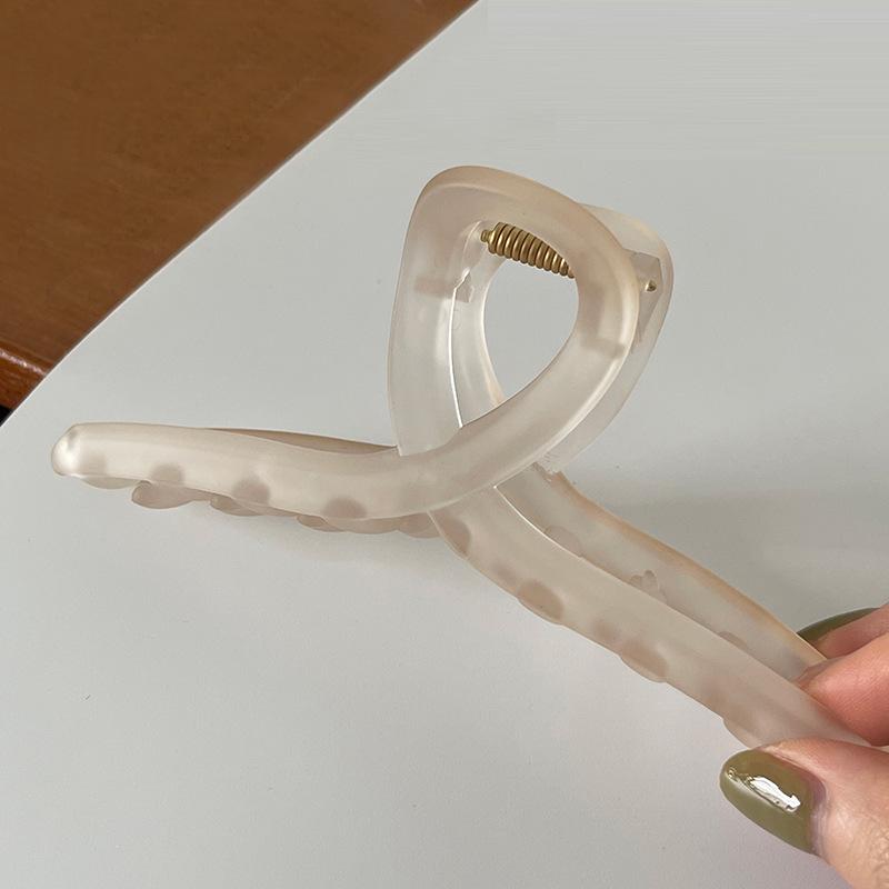 13cm Large Matte Resin Hair Claw Clip for Women - Retro Korean Style Hairpin