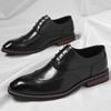 Mode Homme Britannique Affaires Pointu Noir Marron Brogue Oxford Chaussures Homme Mariage Robe Soirée Homecoming Gentleman Chaussures