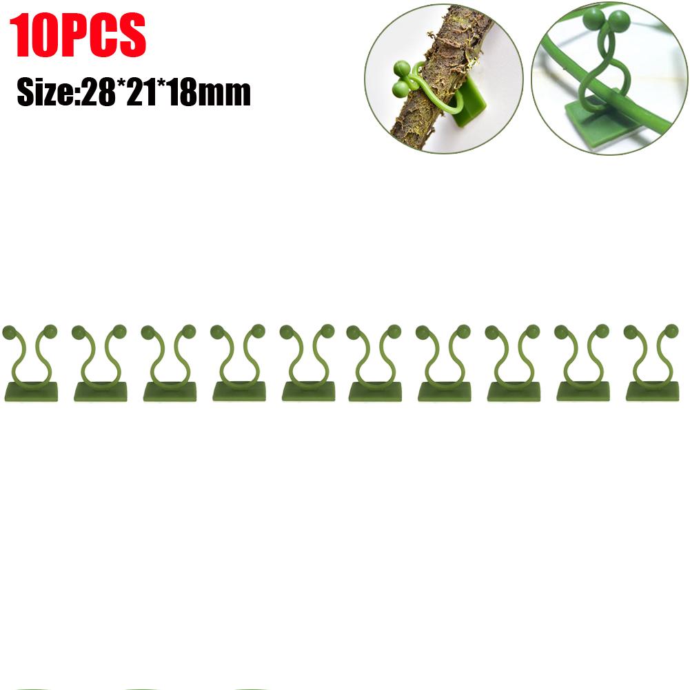 100-10 ШТ. Настенные зажимы для растений, самоклеящиеся фиксирующие пряжки, крючки-крепления, фиксирующие зажимы для вьющихся растений в саду