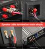 Nakamichi højttalerkabel OFC egnet til indendørs loft og udendørs direkte PVC audio sort 2-leder kabel, iltfrit kobber, CL2/CL3 kompatibel, ledningsføring,