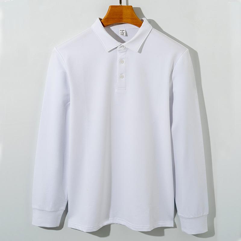 DC-HOME Textile Hoogwaardig Dames Verdikt Puur Katoen Polo Top Dames Lange Mouwen T-shirt Dagelijks Dames Polo Top M