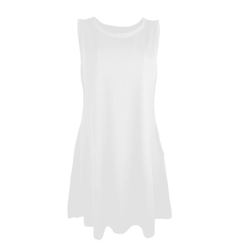 Women's 2025 Summer Casual Sundress Beach Vacation Sleeveless Tank Crewneck Mini Dresses