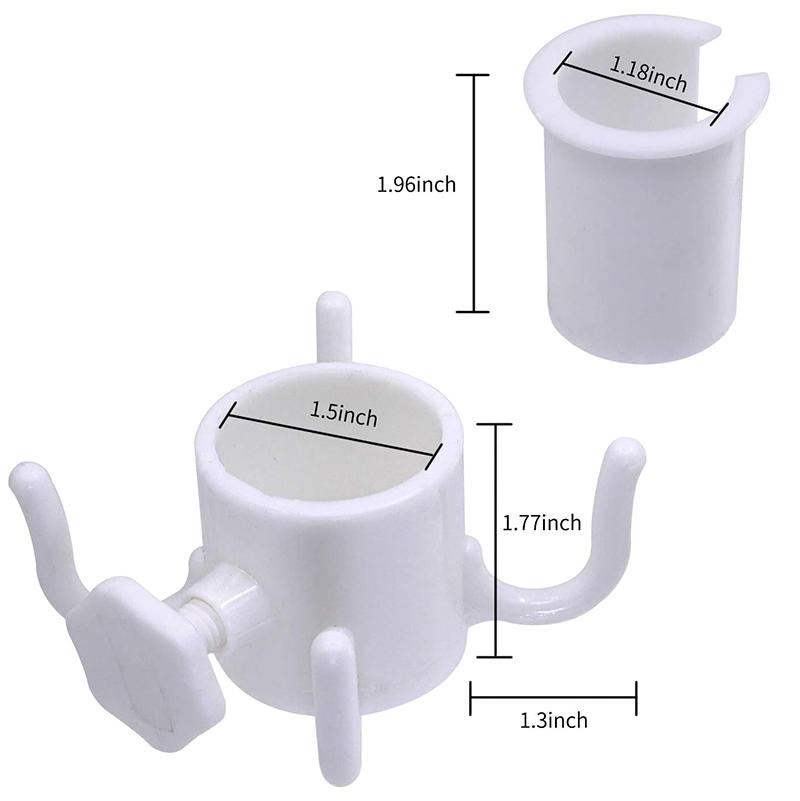 Plážový slunečník, háček na deštník, závěsný stojan, venkovní kempování, 4hrotový háček na ručníky, tašky, klobouky, sluneční brýle