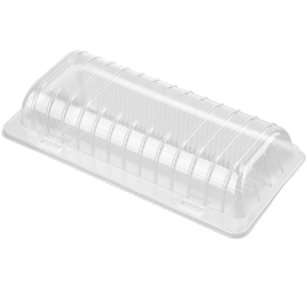 25 ST Engångs Plast Gångjärnsförsedd Limpbehållare Mat Frukt Förvaringslåda 18,5 x 12,5 x 7cm