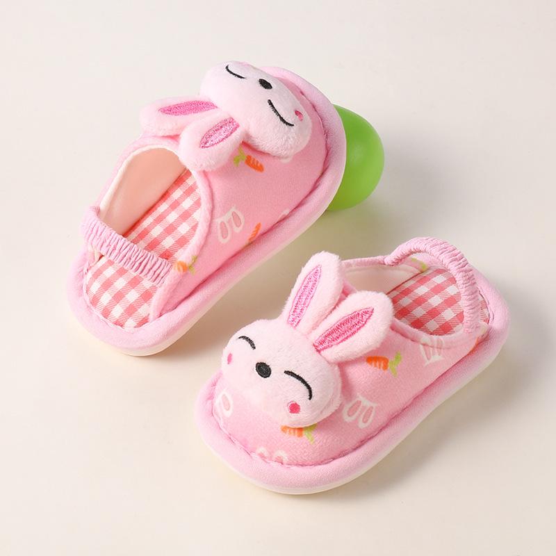 Unisex Cute Panda Slippers for Kids (1-5 Years), Anti-slip Elastic Band, Spring/Autumn