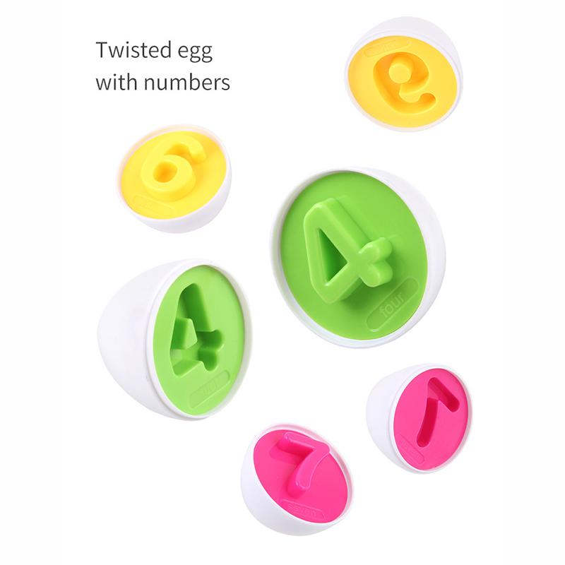Eggs Matching Toys For Toddlers 1 2 3Y Montessori Toys Easter Eggs Baby Color Shape Sorter Games Educational Learning Toys Kids