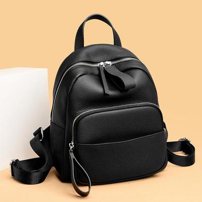 New 2023 Cowhide Female Bag Summer Women 's Backpack Shoulder High-Capacity Ladies Bags Travel Bag Girls Chest Bag