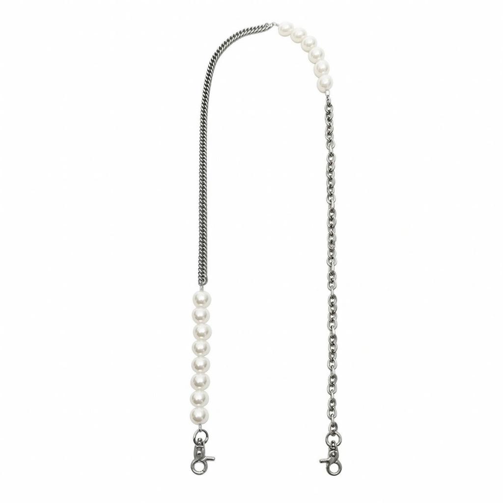 Crossbody Bag Strap Versatile Pearl Purse Chain with Crab Clasp Luxurious