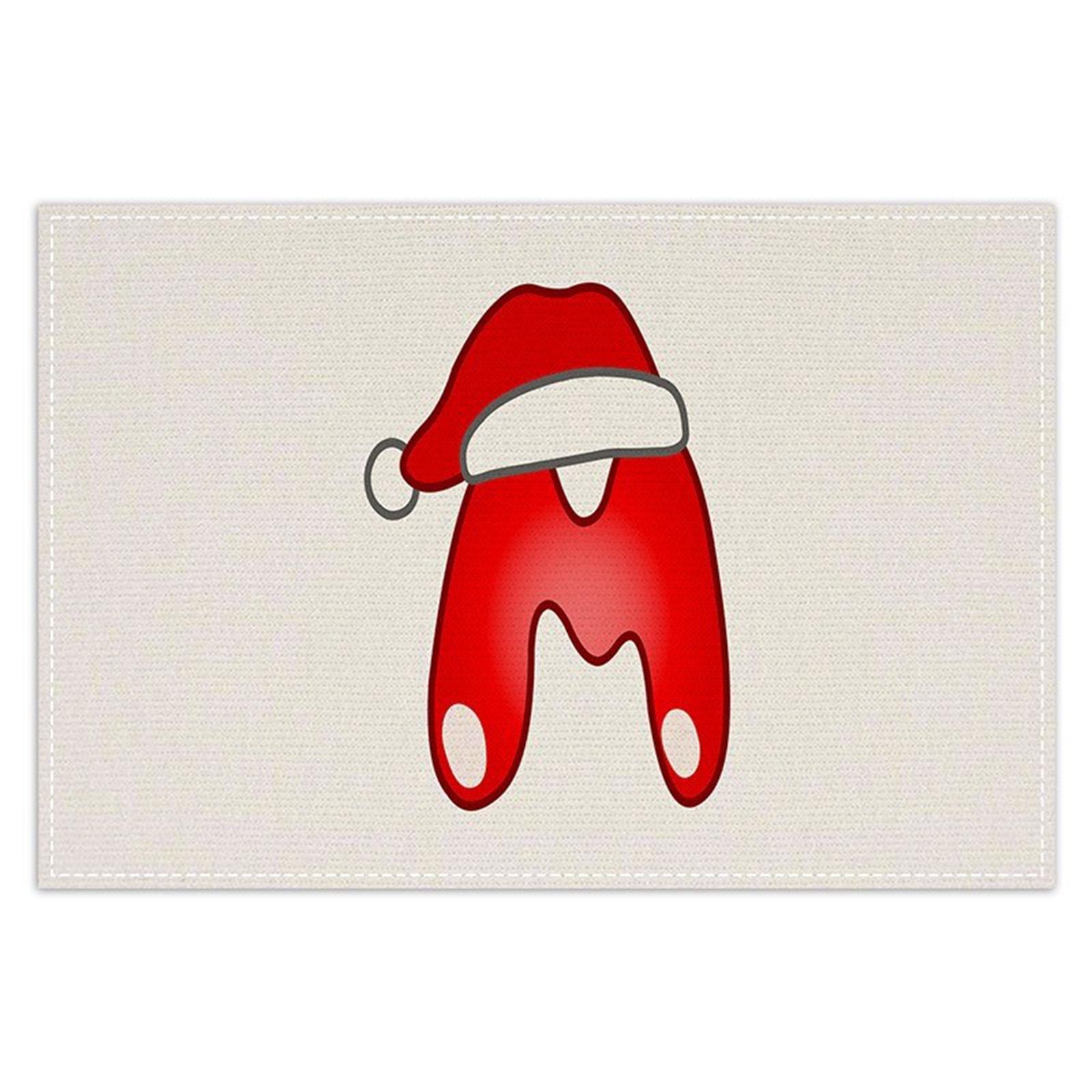 

Christmas Letter Placemats, Festive Table Decorations, Tablecloths, Tea Flags, Festive Party Restaurant Tablecloths. One Size