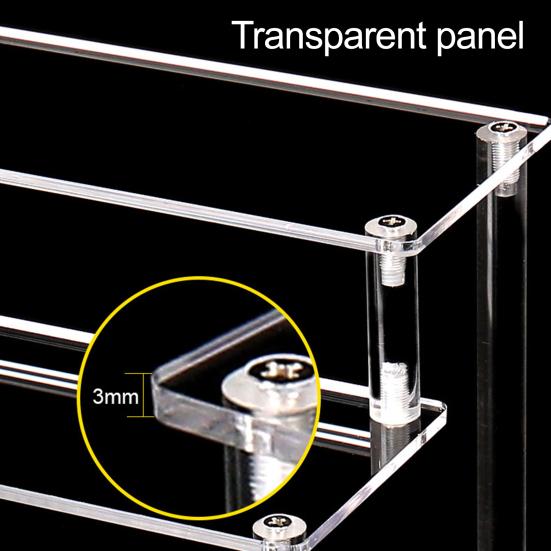 Stojanový regál Stohovatelná vícepatrová police Akrylový organizér Odolná proti skvrnám Výstavní police Kuchyňská spíž Koupelnová deska Organizér