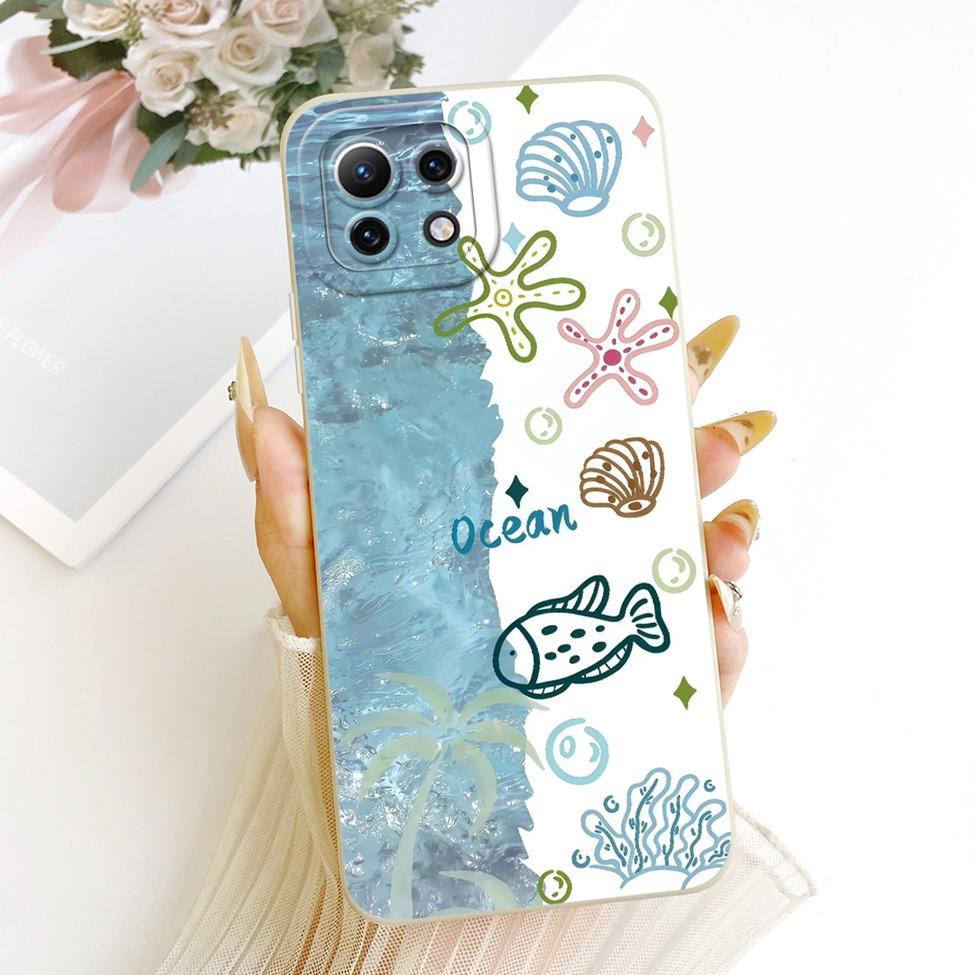 For Xiaomi Mi 11 Lite Casing For Xiaomi Mi 11 Lite 5G Cover Fashion Cartoon Cute Funny Painted Silicone Phone Case