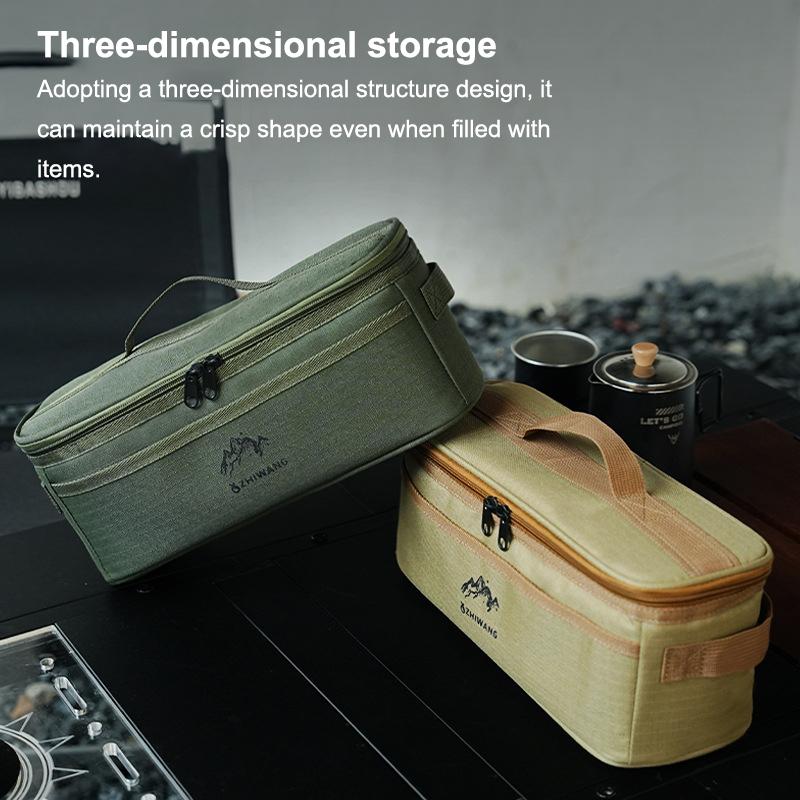 Outdoor Camping Tableware Storage Bag Large Capacity Cutlery Pouch Multi-Functional Portable Picnic Bags Waterproof Handbag
