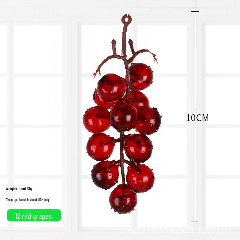 Kids' Educational Toys: Simulated Fruits - Grapes, Persimmons, Apples, Bananas - for Play, Decor, and Props