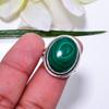 Malachite - Congo Gemstone 925 Sterling Silver Ring V8514, Green Ring, Oval Ring, Valentin's Day Gift, Gift For Her, Birthday Gift, Handmade Jewelry,