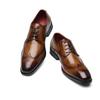 2024 Fashion Genuine Leather Men's New Spring Carved Brock Office Classic Brogue Shoes Formal Business Designer Casual Flats