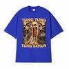 Tung Tung Tung Sahur Funny Baseball Bat Meme Tshirts for Men Vintage 90s Humor T Shirts Unisex High Quality Tshirt Streetwear