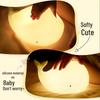 Whale Pat Pat Silicone Night Light - Color-Changing Sleep Aid and Eye Protection for Bedroom Ambiance