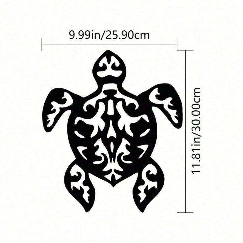 

Vintage Metal Sea Turtle Wall Decal Peel Stick Ocean Art Boho Coastal Decor Gift різнокольоровий