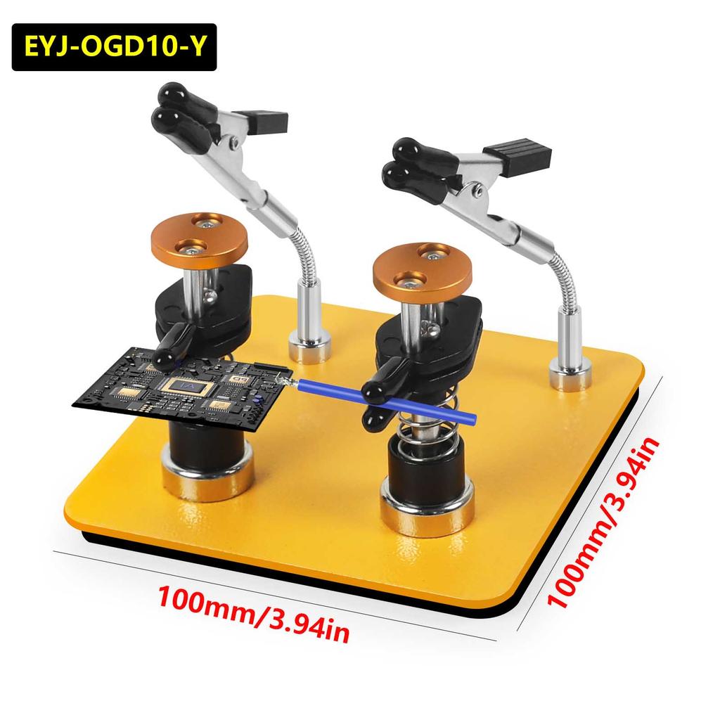 NEWACALOX Magnetic PCB Circuit Board Repair Clip Aluminum Alloy Welding Wire Fixture Mini Soldering Helping Hand AccessorieTool