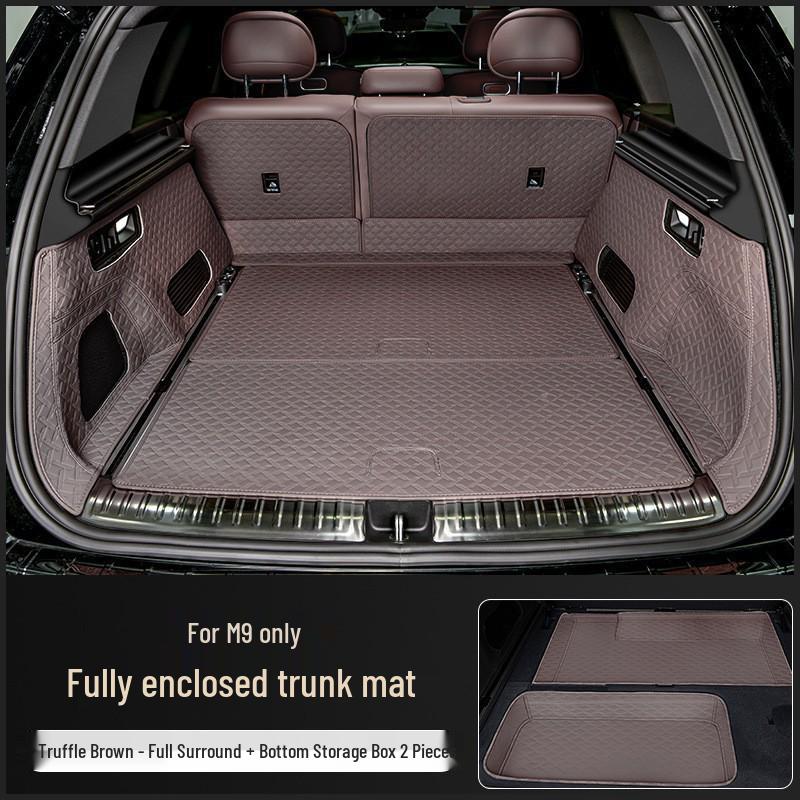 Full Coverage Nappa Leather Trunk and Backrest Mat for 2024/25 AITO M9 Five/Six-Seater