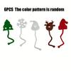 6/12Pcs Christmas TPR Soft Glue Sticky Santa Reindeer Sticky Palms Wedding Guest Gift Carnival Christmas Gift Pack Rewards Gift