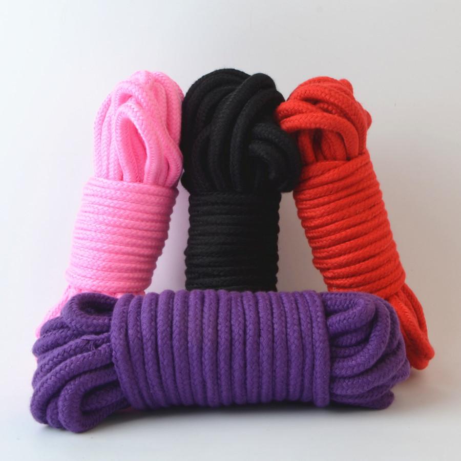 5/10M Bondage Rope Long Thick Cotton Bdsm Body Tied Ropes SM Slave Game Restraint Products Adult Sex Toys For Men Woman