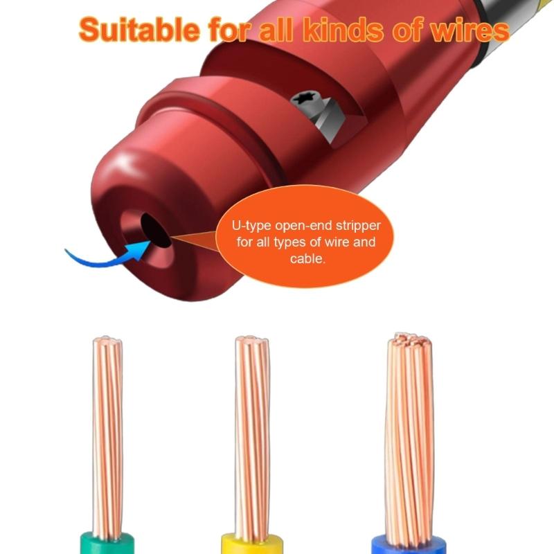 Utensile per attorcigliare fili, spelafili, utensile per attorcigliare giunzioni di fili, codoli da 6,35 mm, attorcigliatura fili per varie applicazioni