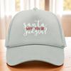 Christmas Sponge Mesh Trucker Cap with Hot Stamped Logo