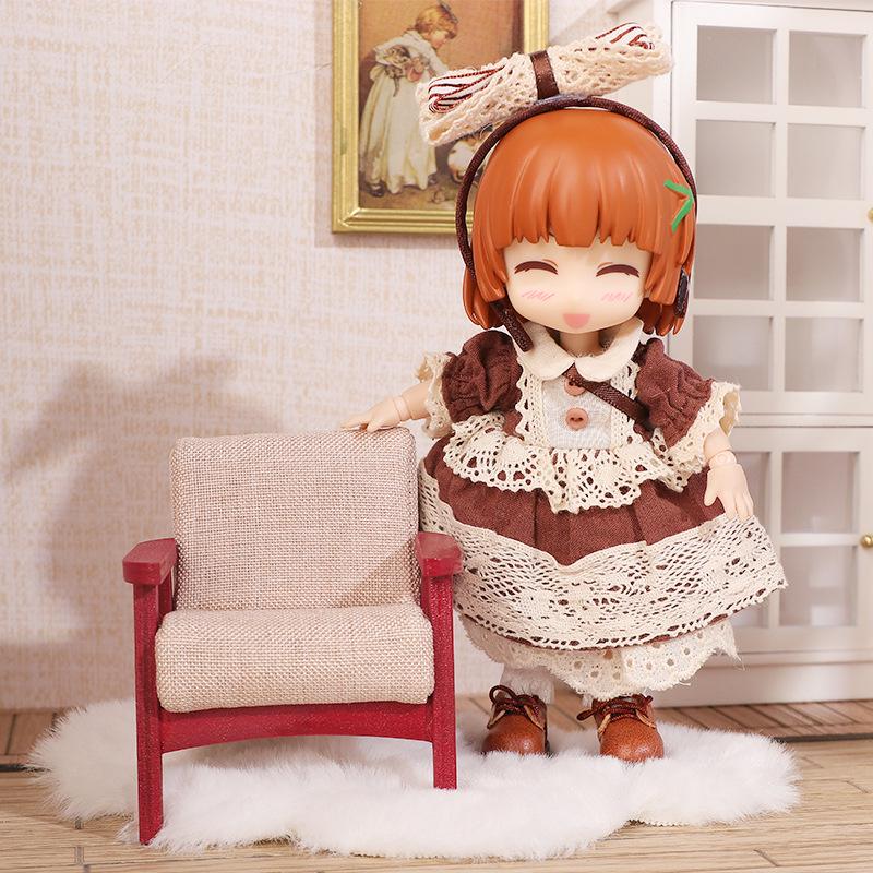 Halle Animation Ob11 Doll Coffee Candy Outfit, Fits 12-Point BJD