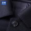 ROMON Men's Wool Blend Detachable Goose Down Lined Overcoat