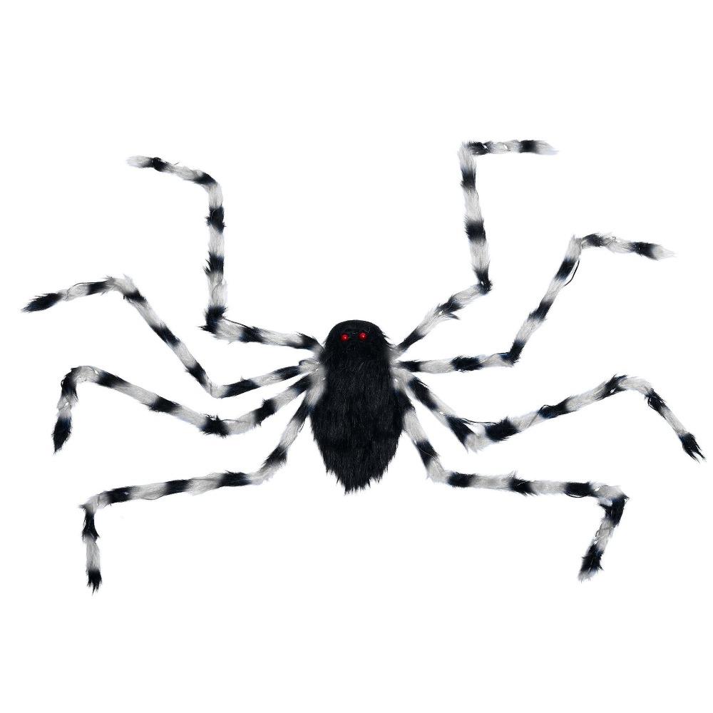 LED Halloween Spider Backpack Stuffed Animal Plush Spider Bag Big Spider Decoration  Puppy Pet
