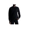 Solid Logo Crew Neck Pullover Long Sleeve Sweatshirt Men Sweatshirt Black K10K111946-BEH