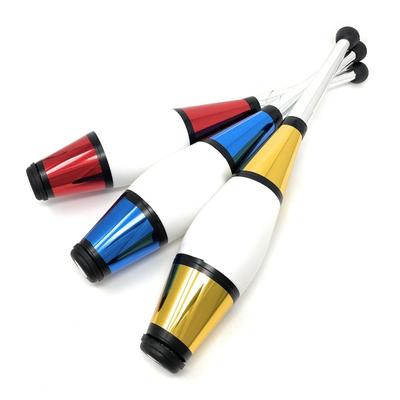 Set de 3 Bâte de Juggling JUGGLE 4 FUN [Clasic] (Roșu, Albastru, Auriu)