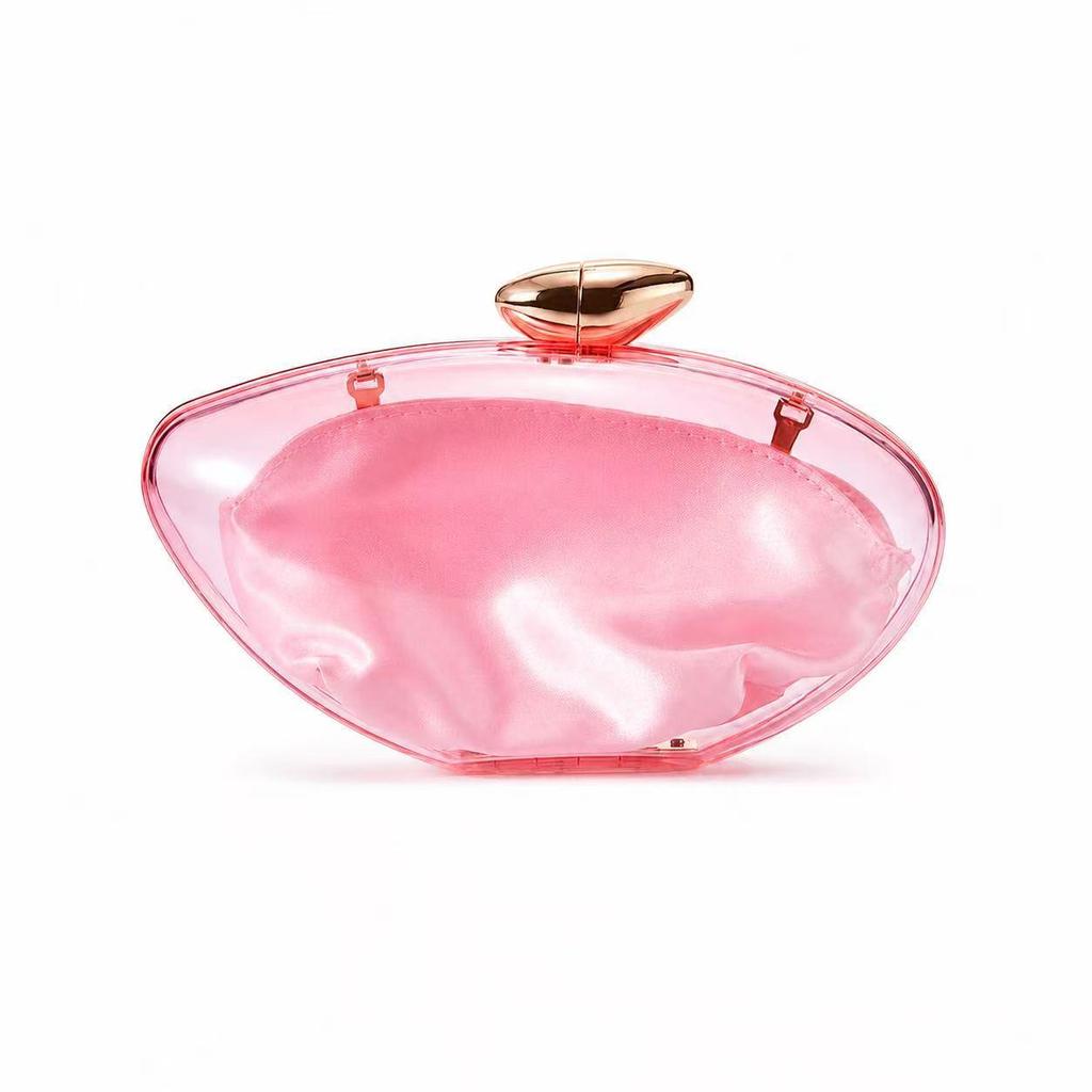 Women's Fashion Acrylic Clear Handbag: Trendy Evening Clutch
