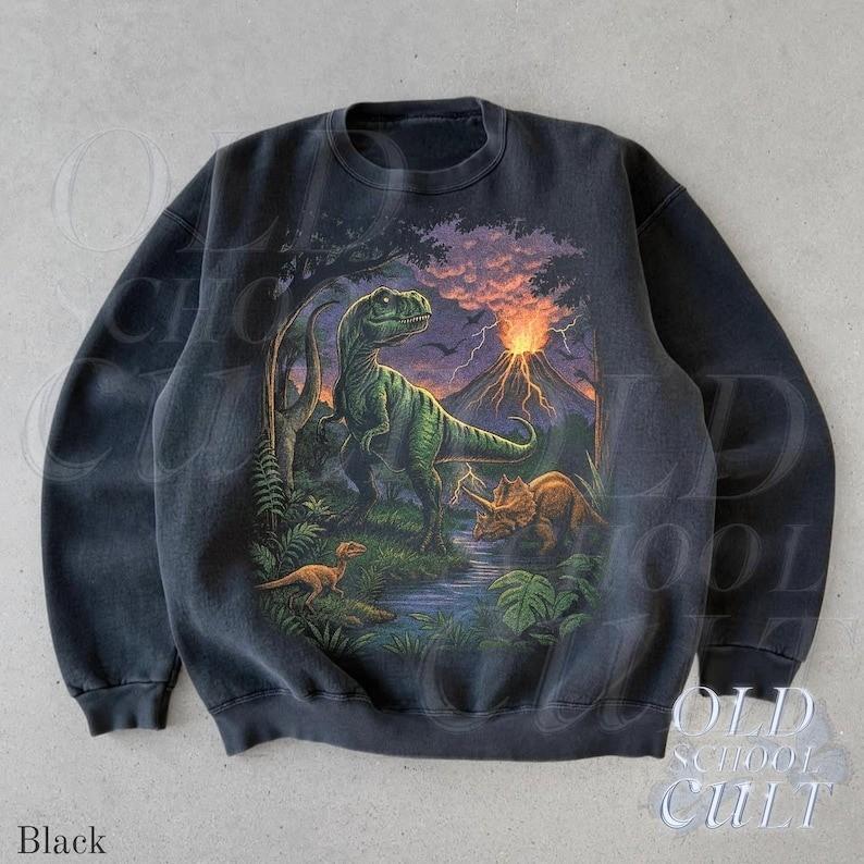 Vintage Jurassic Dinosaur 90s Graphic TShirt Retro TRex amp Triceratops Shirt Unisex T-Shirt XXL
