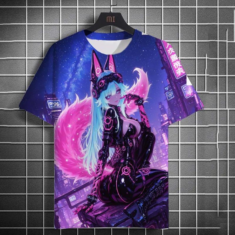 2026 Men's T-shirt Cartoon Sexy samurai tattooWomen graphic T shirts Summer Casual