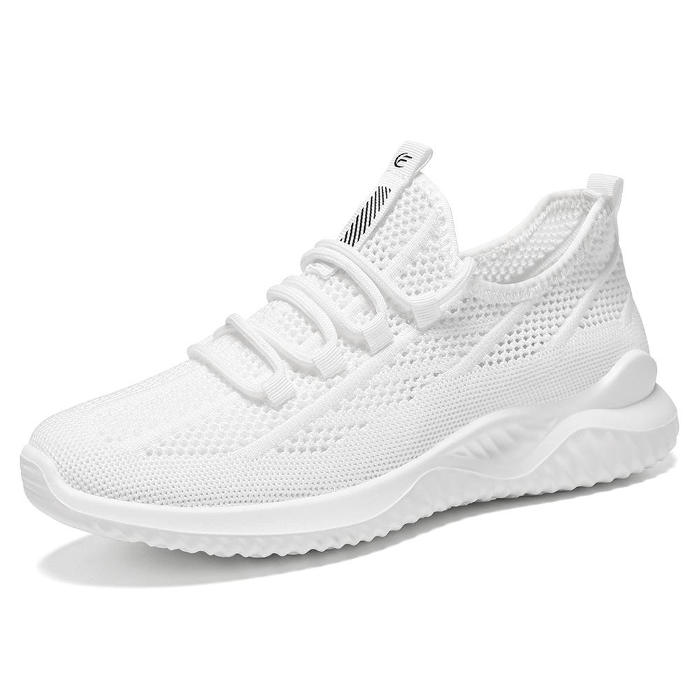 

Men s shoes 2024 spring new breathable fabric upper single shoe lightweight casual shoes men s sports shoes39-44 39 белый