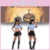 Sexy Female Police Role Play Outfit With Polyester Fabric For Cosplay And Costume Events