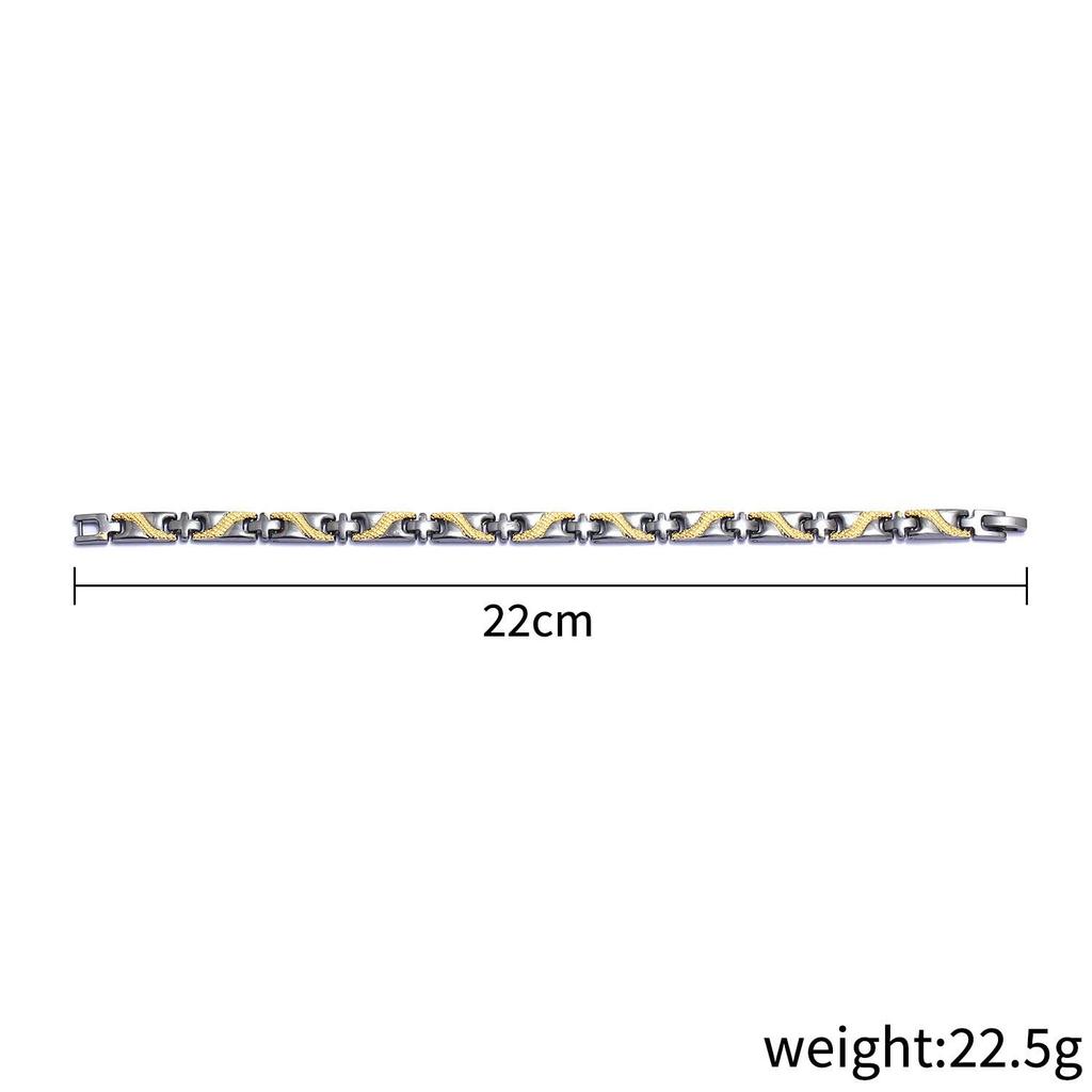 Men's Retro Double-Color Dragon Pattern Magnetic Bracelet: Detachable Couple's Style
