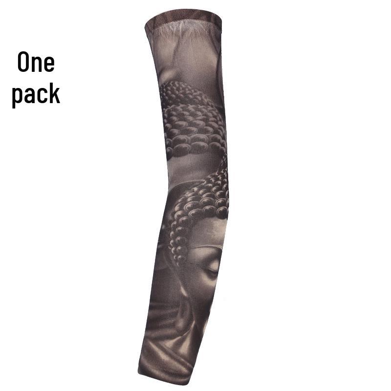 Seamless Outdoor Flower Tattoo Arm Sleeve - UV Protection for Cycling In Various Colors