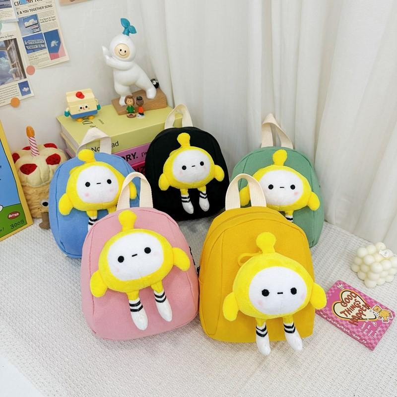 Backpack Childrens Casual With Plush Egg Party Doll Decoration Daily For